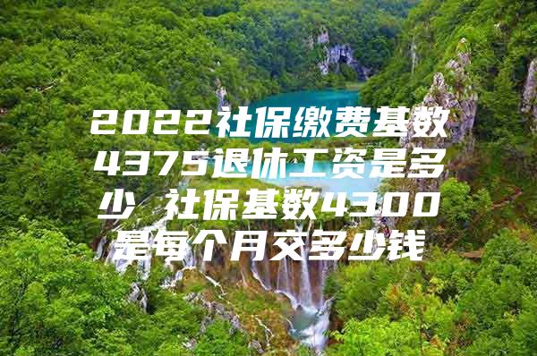 2022社保缴费基数4375退休工资是多少 社保基数4300是每个月交多少钱