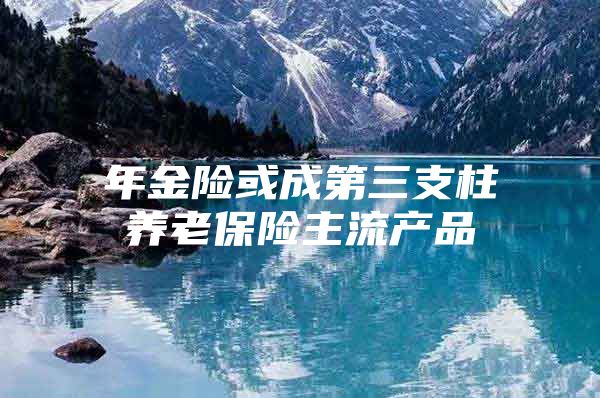 年金险或成第三支柱养老保险主流产品